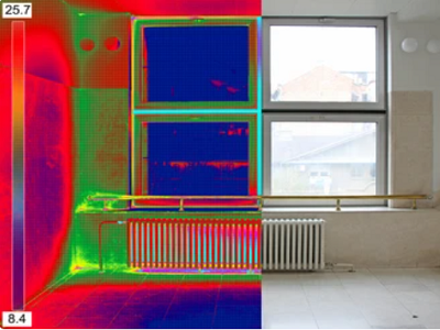 Thermografie gebouw